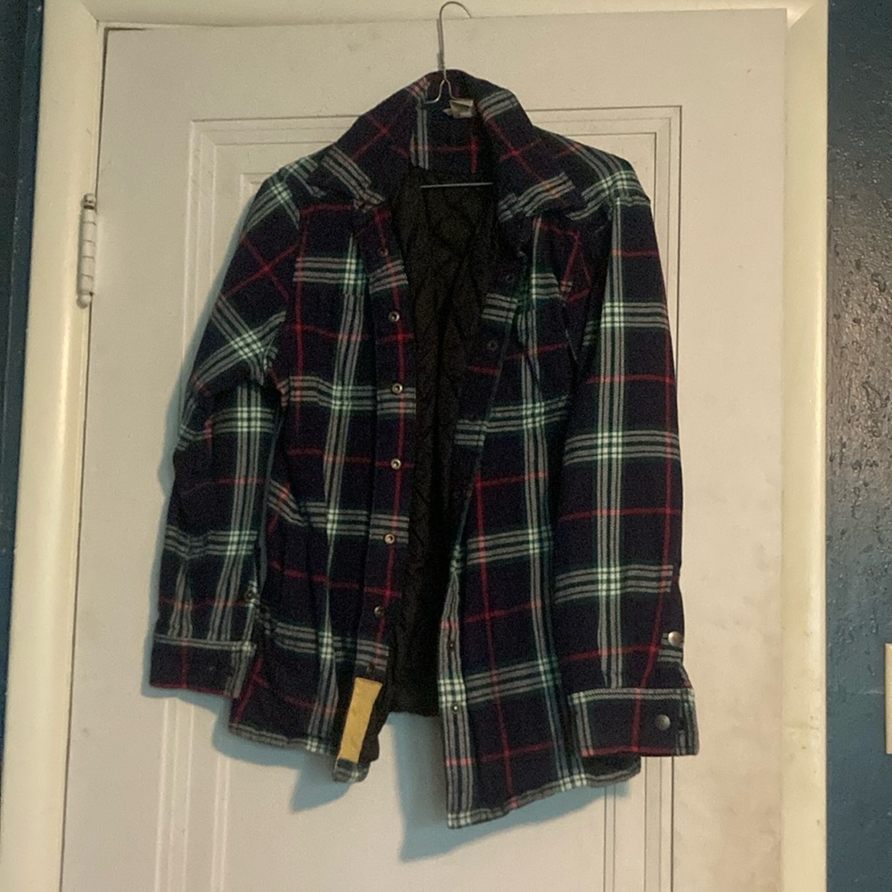 Duluth Trading Co Plaid Jacket - Red and Blue